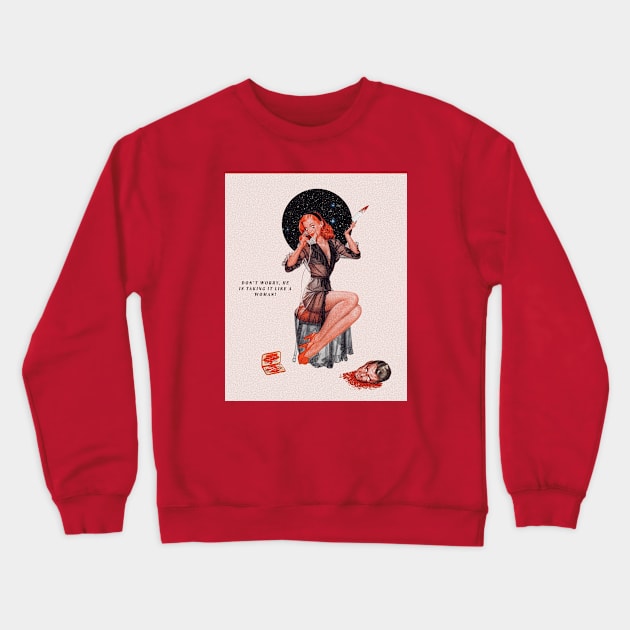 Like a women Crewneck Sweatshirt by Winn Prints